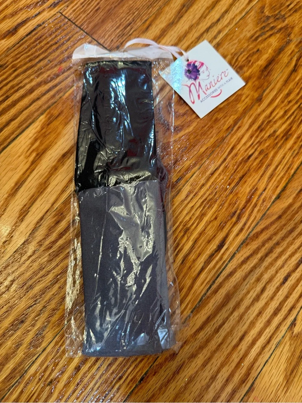 Gray and Black Decorative Fabric Headband Wrap for Kids